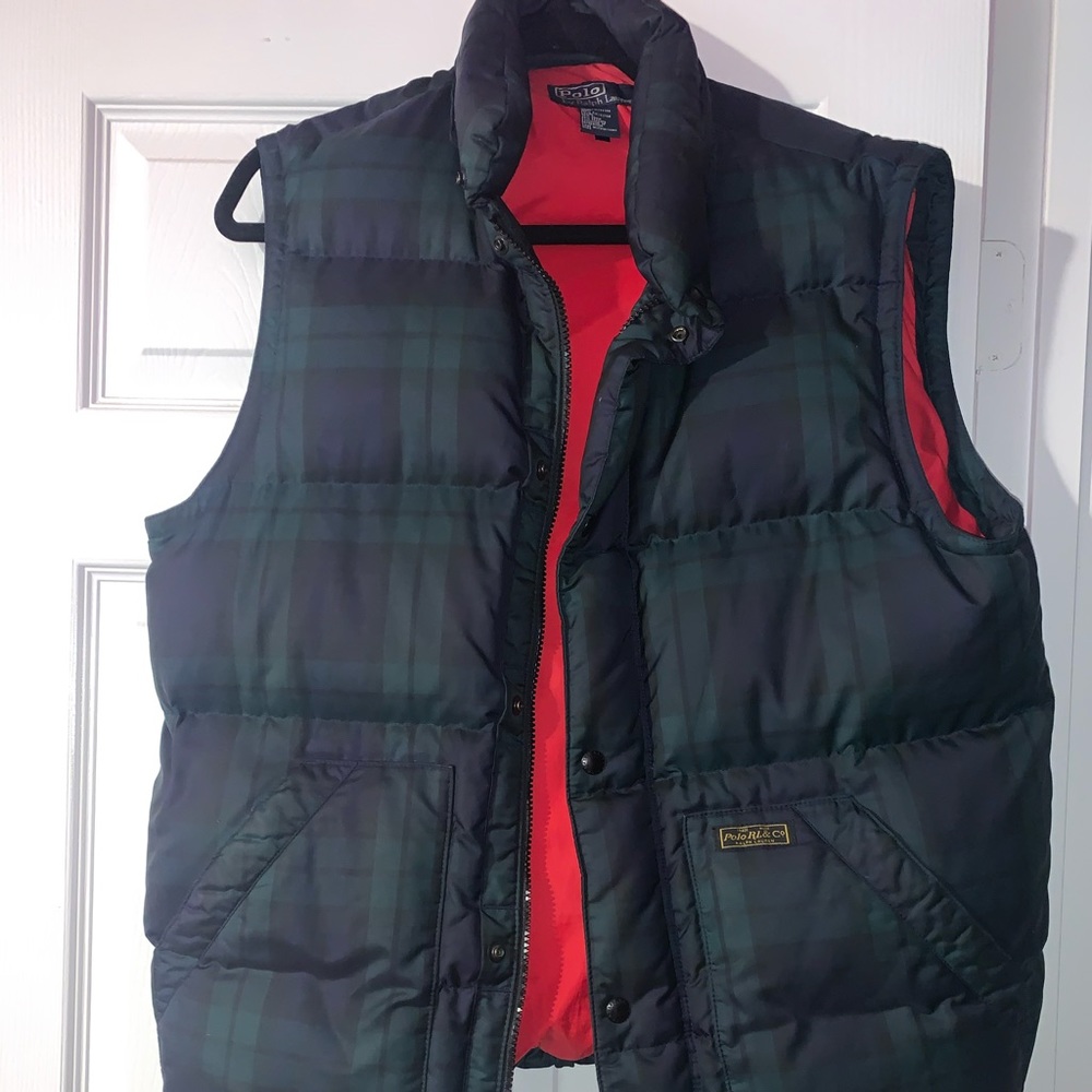 Polo Ralph Lauren plaid puffer vest